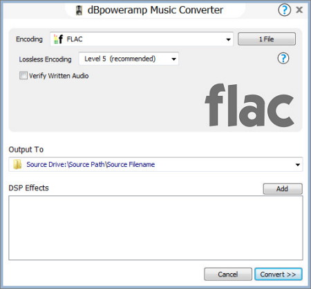 dBpoweramp Audio Converter R16 Reference